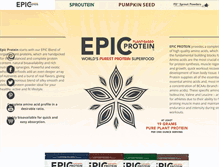 Tablet Screenshot of epicprotein.com